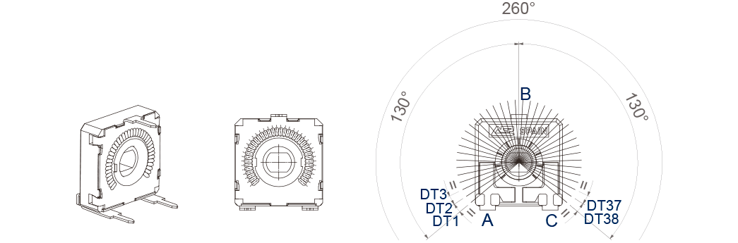 CA14-CE14-POTENTIOMETERS-WITH-DETENTS-38DT