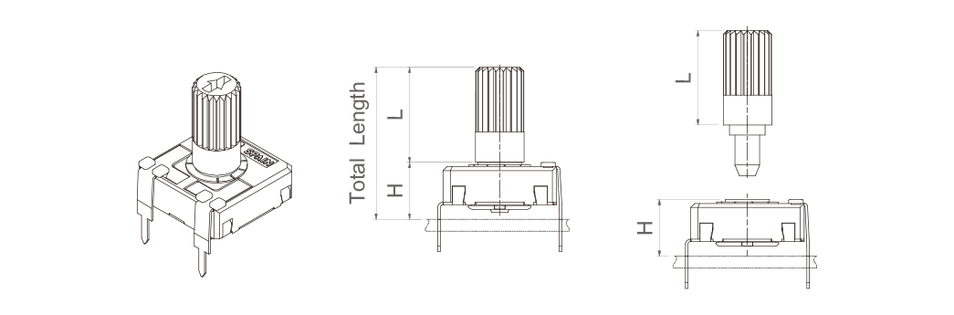 V Potentiometer + shaft