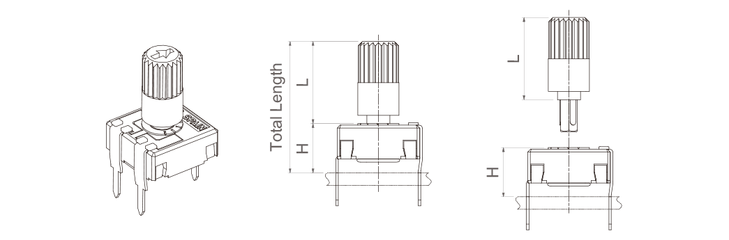 CA9-CE9-SHAFTS-V-POTENTIOMETER-+-SHAFT