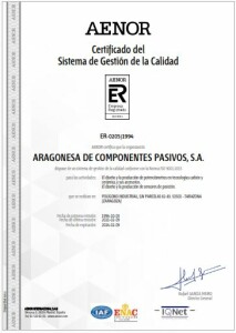 Certificado del SGC AENOR - 2021 (09-02-2024)